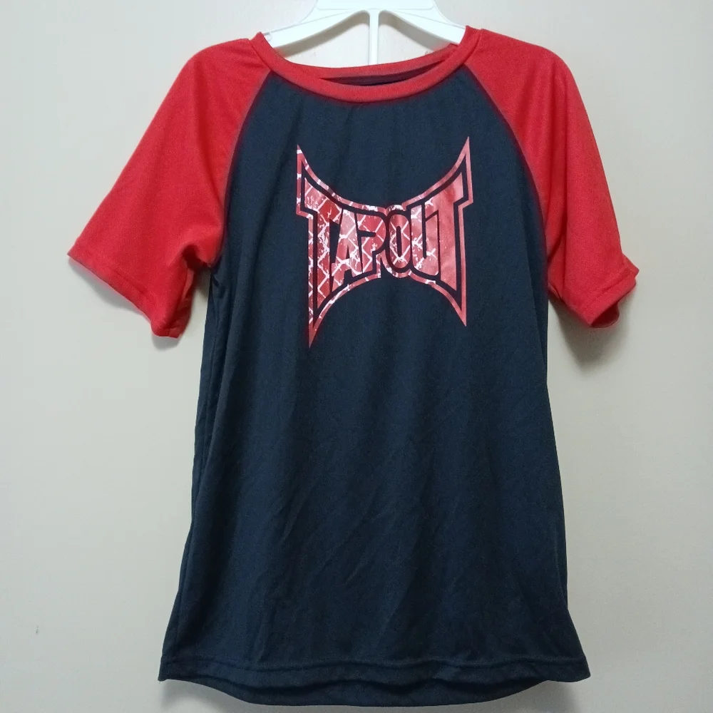 Tapout Black Red T Shirt And Shorts Set Boys Size 10 New W/O tags